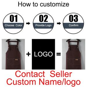 Tablier sans manches personnalisé, possibilité d'ajouter un logo ou un nom, tablier de cuisine respirant, tablier de serveur de <span class=keywords><strong>restaurant</strong></span>, anti-huile, pour <span class=keywords><strong>homme</strong></span> ou femme - Product Image 3