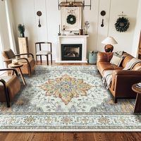 Bester Preis Maschinenwaschbarer Teppich mit Rutschfester Waschbarer Rückseite Teppiche für Wohnzimmer Schlafzimmer