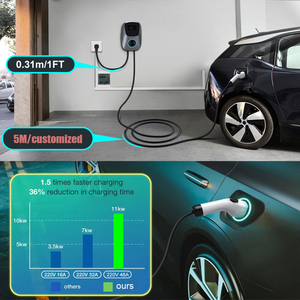 ผู้ผลิตจีนบ้านระดับ 2 AC Wallbox 7kw 11KW 22KW ยานพาหนะสมาร์ทประเภท 1 ประเภท 2 GBT ไฟฟ้ารถ EV Charger - Product Image 3