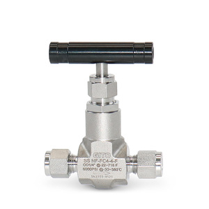 Válvula de Aguja Integrada GITO Jietuo, Conexión de Compresión de Alta Presión de 6000 PSI, Material SS316 - Product Image 1