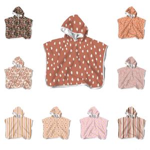 Toddler Age 1-6 Years Floral Quick Dry Swimming <b>Bathrobe</b> Microfiber Kids Bath Beach <b>Towel</b> - Product Image 1