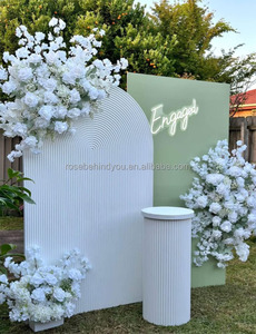 Nuevo Estilo, Combinación de Colores Naranja y Rosa Intenso, Camino de <span class=keywords><strong>Flores</strong></span>, <span class=keywords><strong>Arco</strong></span> de <span class=keywords><strong>Flores</strong></span> para Decoración de Baby Shower, para Decoración de Eventos - Product Image 3
