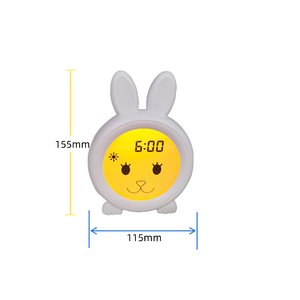 Enfant Sommeil Formation Bureau Réveil Sommeil Formation Horloge Adorable Animaux Modèles Rétro-Éclairage Affichage - Product Image 5