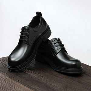 Zapatos de Cuero para Hombre, Estilo 2026, con Grabado, de Suela Gruesa, para Negocios, Oficina, Uso Casual y Bodas - Product Image 3