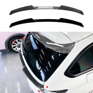 Bmw 3 Series Touring F31 Rear Spoiler Piano Black Carbon Fiber Texture Wing Shaped Trunk Lip 2013-2019 - Product Image 1