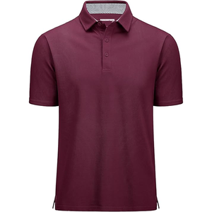Chemises unies pour hommes OEM ODM, personnalisables, à manches courtes, style urbain, séchage rapide, avec logo, couleur, taille, étiquette et emballage sur mesure - Product Image 2