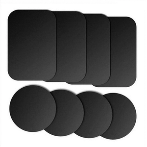 <span class=keywords><strong>Plaque</strong></span> métallique de montage pour support magnétique de téléphone avec adhésif 3M, compatible avec les supports magnétiques - Product Image 1