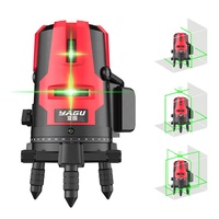 Machine de niveau laser rotatif à ligne croisée verte auto-nivelante à 360 degrés