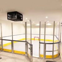 Clôture de patinoire de hockey synthétique en plastique transparent pour la cour