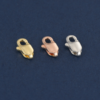 Fermoir à ressort en forme de tête de poisson en or 18 carats pur Au750 pour collier de perles, accessoires de bijouterie DIY