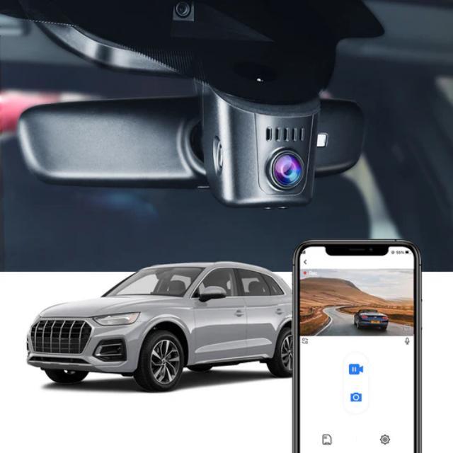 4K Plug and Play Hidden Dash Cam for Audi WIFI &APP 2019-2024 A1 A3 A4 A5 A6 A7 A8 Q2 Q3 Q5 Q7 Q8 RS S S5 S8 SQ5 SQ8 TT