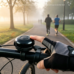 <span class=keywords><strong>Sonnette</strong></span> de vélo universelle à longue tige facile à installer, <span class=keywords><strong>sonnette</strong></span> de vélo extra forte avec son « ding-dong », accessoire de cyclisme - Product Image 3