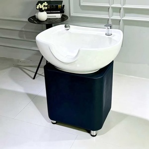 Lavacabezas de Cerámica para Salón, Diseño Minimalista, Fácil de Limpiar, Mueble Comercial para Baño - Product Image 5