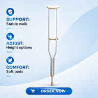 Canne légère en aluminium HONGYE XTL925L(S) - Hauteur réglable de 86 à 117 cm - Certifiée CE/FSC/MEDR - Capacité de charge de 120 kg - Garantie de 3 ans