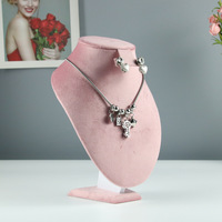 Expositor de Joyería, Ventana de Terciopelo, Accesorios para Collares y Anillos, Joyería de Alta Gama