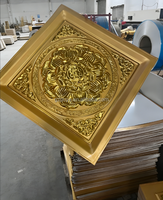Placas Decorativas de Aluminio para Techo de Templo Antiguo, Caissones de Aluminio para Techo
