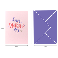 Cartes de vœux artificielles pop-up 3D pour fête des mères avec bouquet de fleurs d'œillets et impression offset pour maman