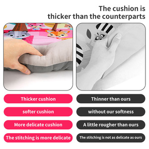 Couverture en peluche pour nouveau-né, tapis de jeu pour bébé, tapis d'<span class=keywords><strong>activité</strong></span> pour nourrissons, tapis de jeu doux pour bébé avec jouet suspendu et musique pour 0-24 <span class=keywords><strong>mois</strong></span> - Product Image 5