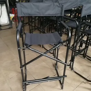 Silla plegable portátil mejorada para artista de maquillaje, muebles de Metal y aluminio para exteriores, sillas de playa