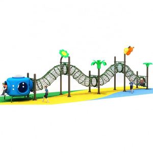 Manufacturers Children Outdoor Climbing Nets Rope Structures With <b>Plastic</b> <b>Slides</b> for Adult and Kids - Product Image 5