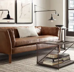 Design moderno Sofá Mobiliário Personalizado Artesanal Kiln-Dried Solid Hardwood Frame Sofa Set