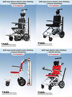 Fauteuil roulant électrique motorisé à grande capacité pour la réadaptation, la montée et la descente des escaliers, équipement de service