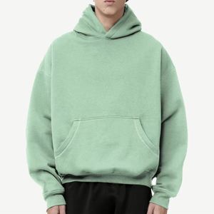 Wholesale 450GSM Hoodie Custom Logo High Quality Cotton/Bamboo Fiber Regular Fit Solid Eco-Friendly Long Sleeve <b>Jacket</b> - Product Image 4