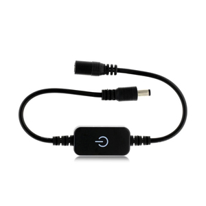 4A 6A LED Dimmer 12-24V Touch Penginderaan Switch ON/OFF 10-100% Dimmable Hitam atau Putih Plastik Tidak Ada Pengelasan DC 5.5*2.1Mm Socket - Product Image 6