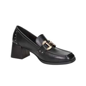 Mocassino con Tacco da Donna Carmela Nero 161941 - Product Image 6
