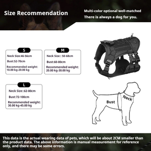 Multi-funzionale tattico stile gilet cane imbracatura Oxford materiale pesante tirando guinzaglio regolabile borsa per cani Sport - Product Image 4