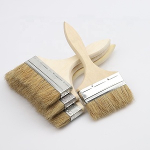 TGS Offre Spéciale – Ensemble de pinceaux industriels à poils naturels pour <span class=keywords><strong>peinture</strong></span> murale avec manche en bois, personnalisable OEM - Product Image 4