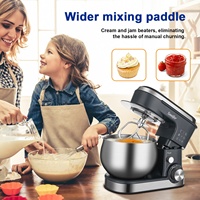 Robot pâtissier Sonifer SF-8166 pour la maison, bol de 5 L, 6 vitesses avec fonction Pulse, pour pétrir la farine et la pâte, mélangeur électrique à main