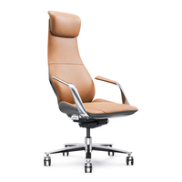 Chaise de jeu pour ordinateur de course, chaise pivotante de patron, dossier haut, cuir PU, cuir véritable de haute qualité, 1 pièce, chaise de bureau, Guangdong JNS