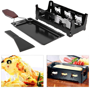 Portable Mini Acier Inoxydable Fromage Fondre Pan Pliable Poignée Plateau À Fromage <span class=keywords><strong>Suisse</strong></span> pour La Cuisson À La Maison Four À Fromage - Product Image 6
