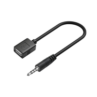 Cable de Audio AUX para Auto, de 3.5mm a Lector de Tarjetas USB, Cable OTG para Teléfono Móvil, Cable de Conversión para Auto