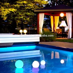 Bán Buôn LED Floating Sphere Pool Light Ball Với 16 Màu RGB Trang Trí Ngoài Trời Không Thấm Nước, Đèn Ngủ Có Thể Thay Đổi Di Động