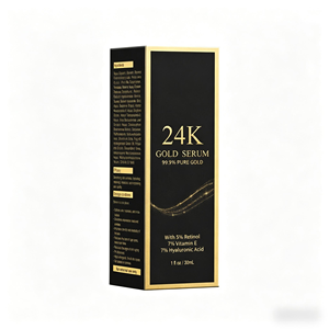 Private Label 24k Gold Face Serum 5% Retinol Hyaluronic Acid &amp; Vitamin E Anti-aging Firming Skin 24k Gold Essence Face Serum - Product Image 3