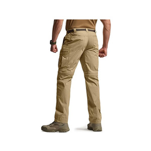 All'ingrosso pantaloni da uomo convertibili <span class=keywords><strong>Cargo</strong></span> tattici impermeabili all'aperto da trekking con Zip su pantaloni da lavoro elasticizzati leggeri - Product Image 2