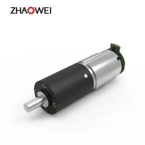 Zhaowei 32Mm 12V 24V Rpm Rendah Torsi Tinggi Plastik Gearbox Planet Brushless Dc Gear Motor dengan Encoder untuk Mekanisme Kap Mobil