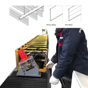 Guatemala Popular Aluminum Metal Louver Ceilings Blade Vertical Staves Decorative Grid Roll Forming Machine