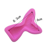 Moule en silicone sirène, outil de pâtisserie antiadhésif de qualité alimentaire, outil de cuisson sur le thème de la mer, moule queue de sirène rose