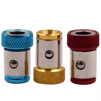 Vente chaude 3PC Métal Mini Bit Magnétiseur Anneau Vis Drive Catcher Titulaire Tournevis Bit Magnétique Booster