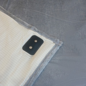 Manta de Algodón Orgánico para Embarazo con Patrón Grabado 150*207cm, Franela Conectante Suave y Cómoda para Cama de Invierno - Product Image 2
