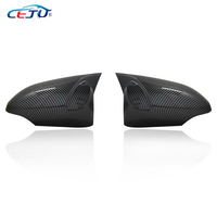 Tapas de la cubierta del espejo retrovisor del coche estilo M de aspecto de carbono ABS negro brillante para Toyota Corolla 11th Gen Axio Fielder 2014-2018-2022