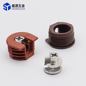 Shengyuan Three In One Shelf Support <b>Plastic</b> Cabinet Wardrobe Connector Furniture Fixing Concealed <b>Bracket</b> - Product Image 3