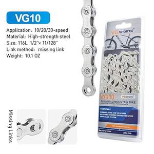 VG-Ensemble de chaîne de vélo vtt, <span class=keywords><strong>cassette</strong></span> 11-42T, 1x10 <span class=keywords><strong>vitesses</strong></span>, dérailleur arrière et manette de vitesse (ensemble 10 S 11-42T) - Product Image 6