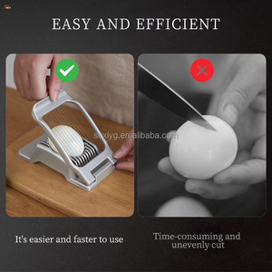 Xr giá tốt cao cấp đa chức năng trứng cắt dây thép không gỉ trứng Slicer tiện ích nhà bếp công cụ nhựa trứng cắt - Product Image 4