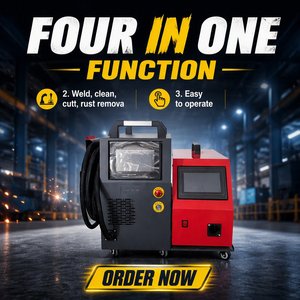 Venta Directa de Fábrica: Soldadora Láser 4 en 1 de 800W, 1200W, 1500W, 2000W, Máquina de Soldadura Láser Portátil de Fibra 4 en 1 para Metal - Product Image 1