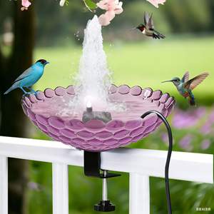 Mangeoire à <span class=keywords><strong>oiseaux</strong></span> automatique avec pompe de bain <span class=keywords><strong>Baignoire</strong></span> pour perroquet Fontaine de bain d'eau à circulation automatique pour jouets pour perroquets - Product Image 6