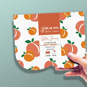 Benutzer definierte Private Label Hydrat ing Lift Glowing Peach Booty Enhancing Butt Sheet Maske